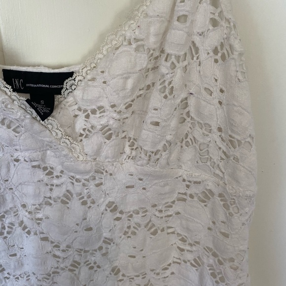 White Lacey INC Tank Top - Picture 2 of 4